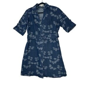 Solitaire Blue Floral Midi Dress